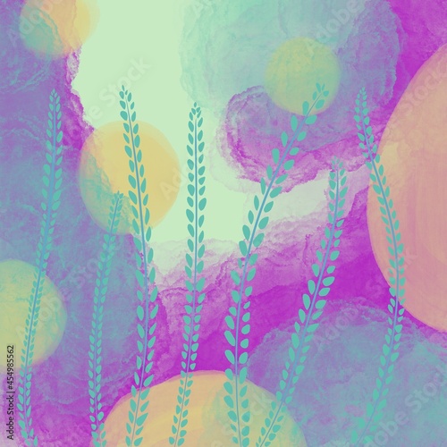 Abstrakte Bild mit fliesende Effekt. Perfekt für Hintergrund von Webseiten und design Elemente. Trendy Farben. 