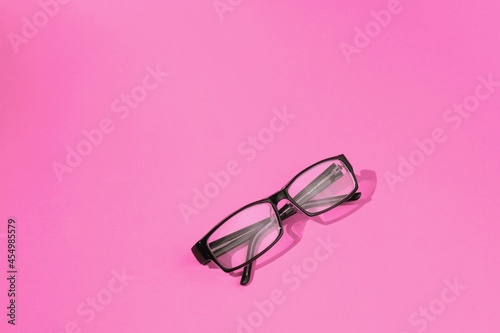 pink eyeglasses 