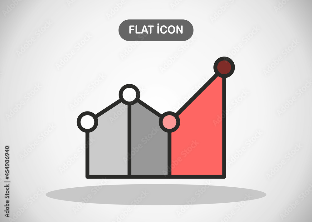 Graph icon. Business analytics chart symbol. Graph icon. Business analytics chart symbol.