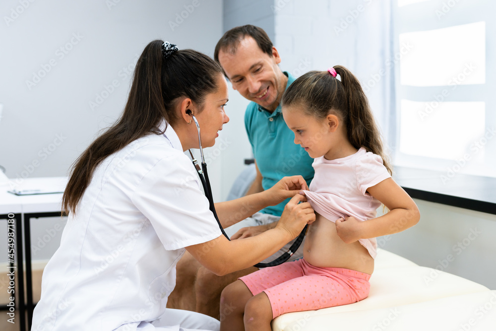 Pediatric Physician Working With Children Patient Pediatric Physician Working With Children Patient