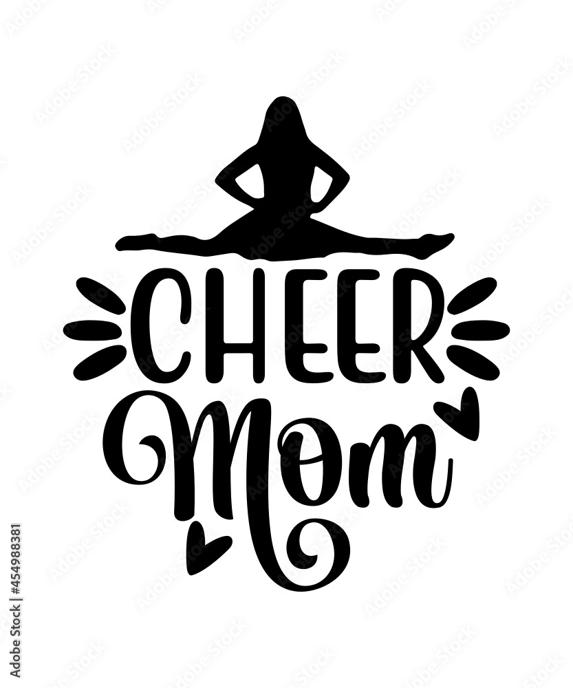 Stockvector Cheer SVG Bundle, Cheer svg, cheerleading svg, cheerleader