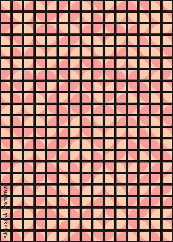 Fototapeta premium Abstract Geometric Pattern generative computational art illustration