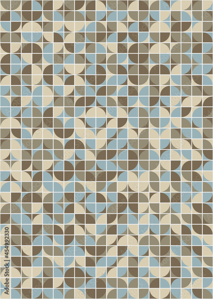 Fototapeta premium Abstract Geometric Pattern generative computational art illustration