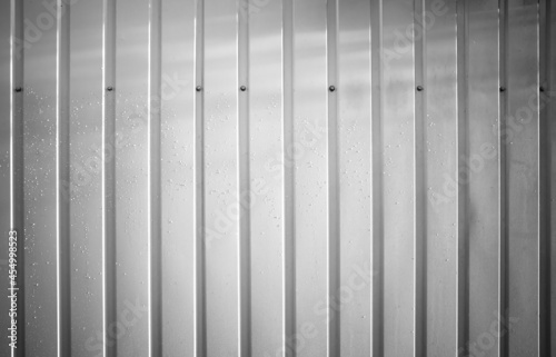 Vertical black & white fence texture background