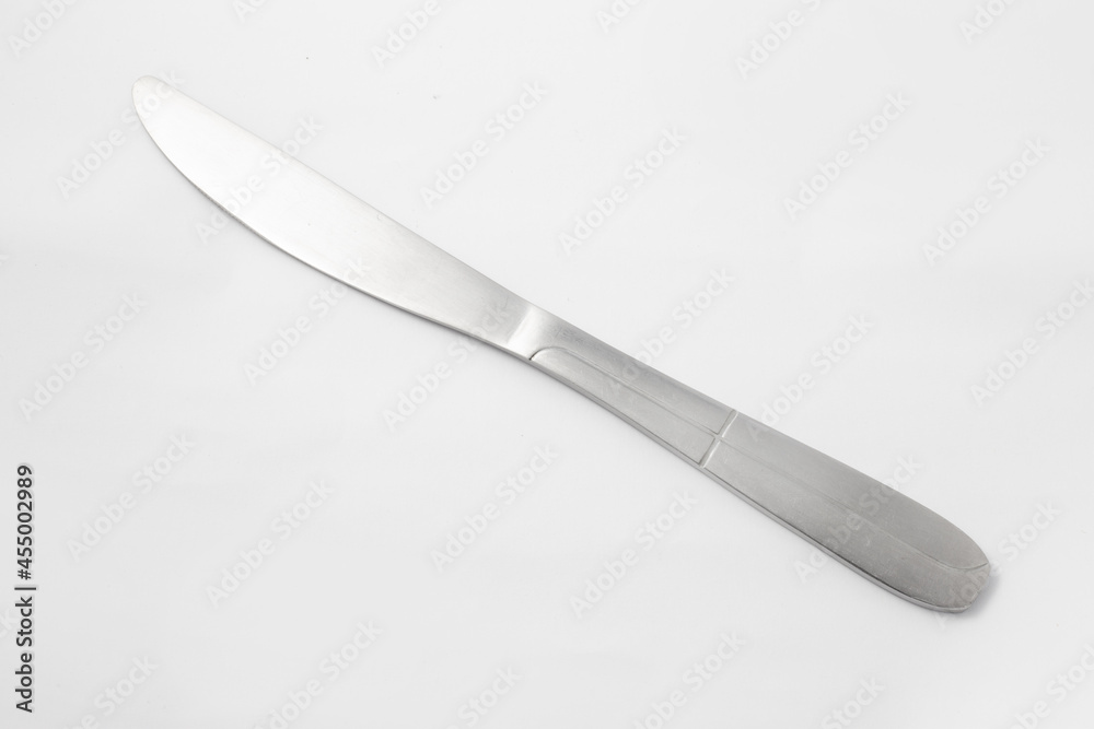 stainless steel cutlery isolated on white background. stainless steel cutlery isolated on white background.