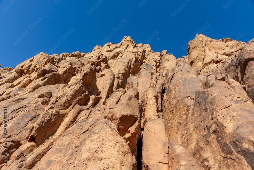 Egypt, view of Mount Moses on a bright sunny day
