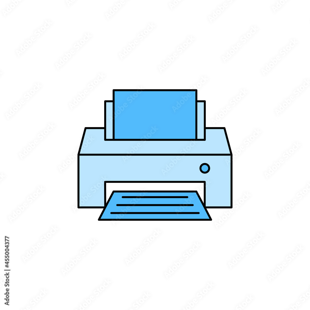 Smart modern printer icon vector Smart modern printer icon vector