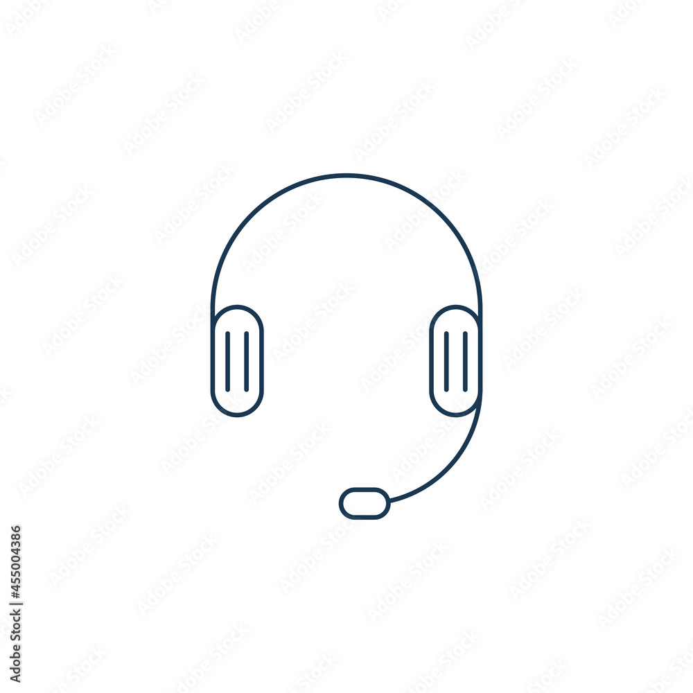 Smart headphone icon vector Smart headphone icon vector