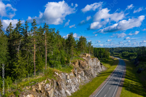 Northern nature.  road goes...