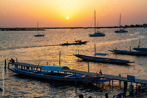 Coucher du soleil aux iles du Saloum 