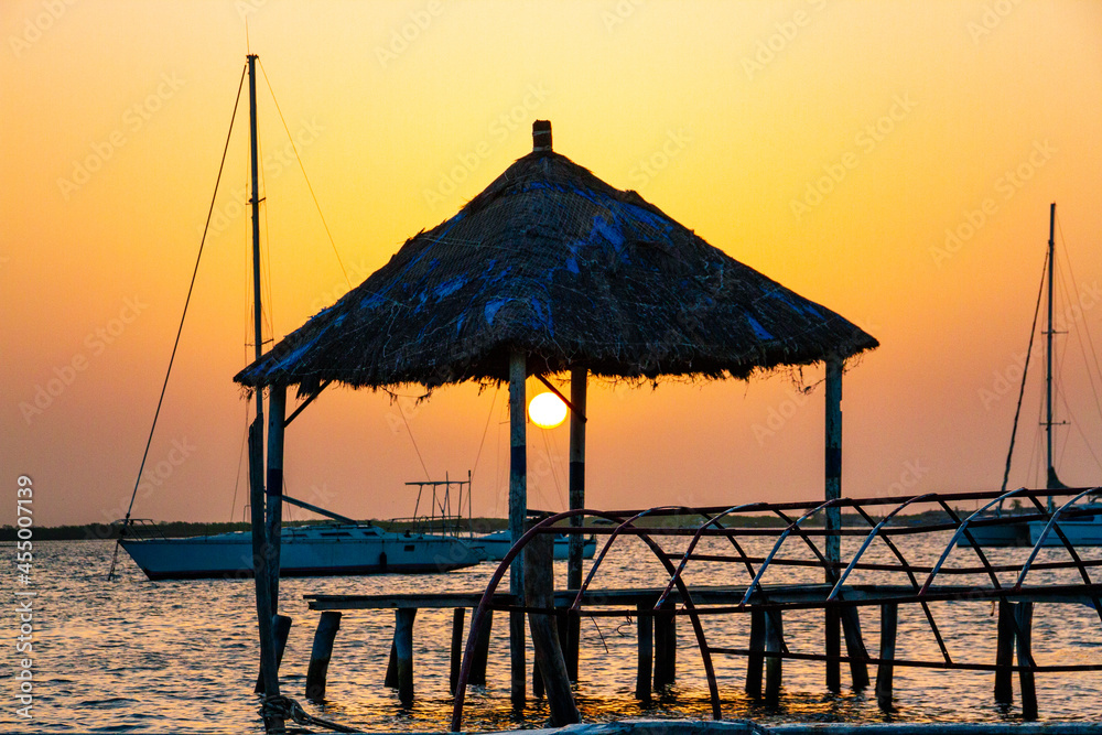 Coucher du soleil aux iles du Saloum 