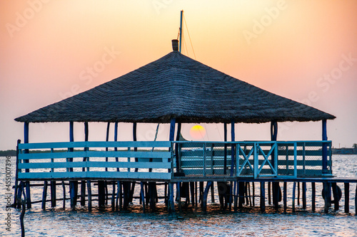 Coucher du soleil aux iles du Saloum  photo