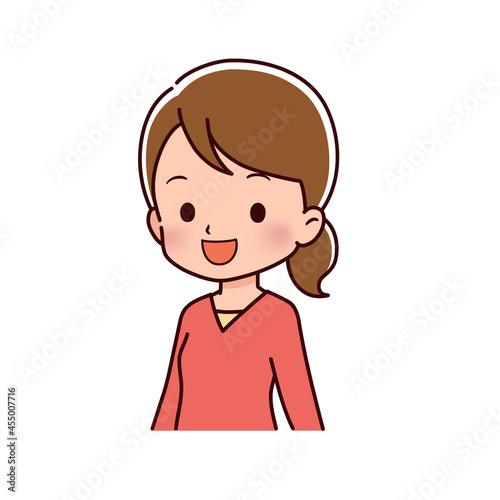 色々なポーズの私服の女性のイラスト