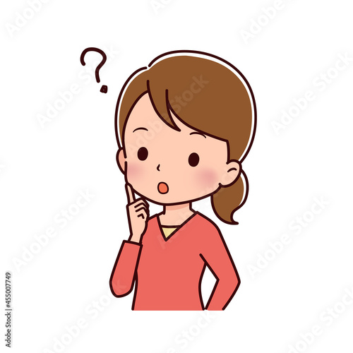 色々なポーズの私服の女性のイラスト