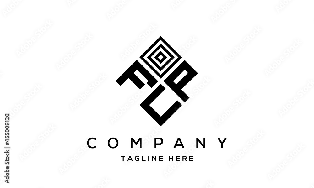 creative square FPU three latter logo vector creative square FPU three latter logo vector