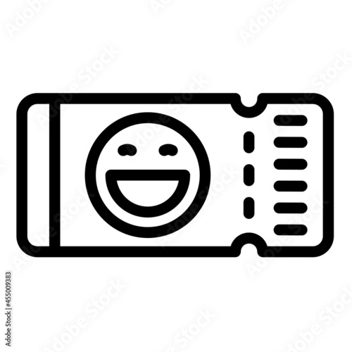 Ticket comedy show icon