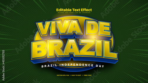 Brazil Text Effect- Brazil Independence Day