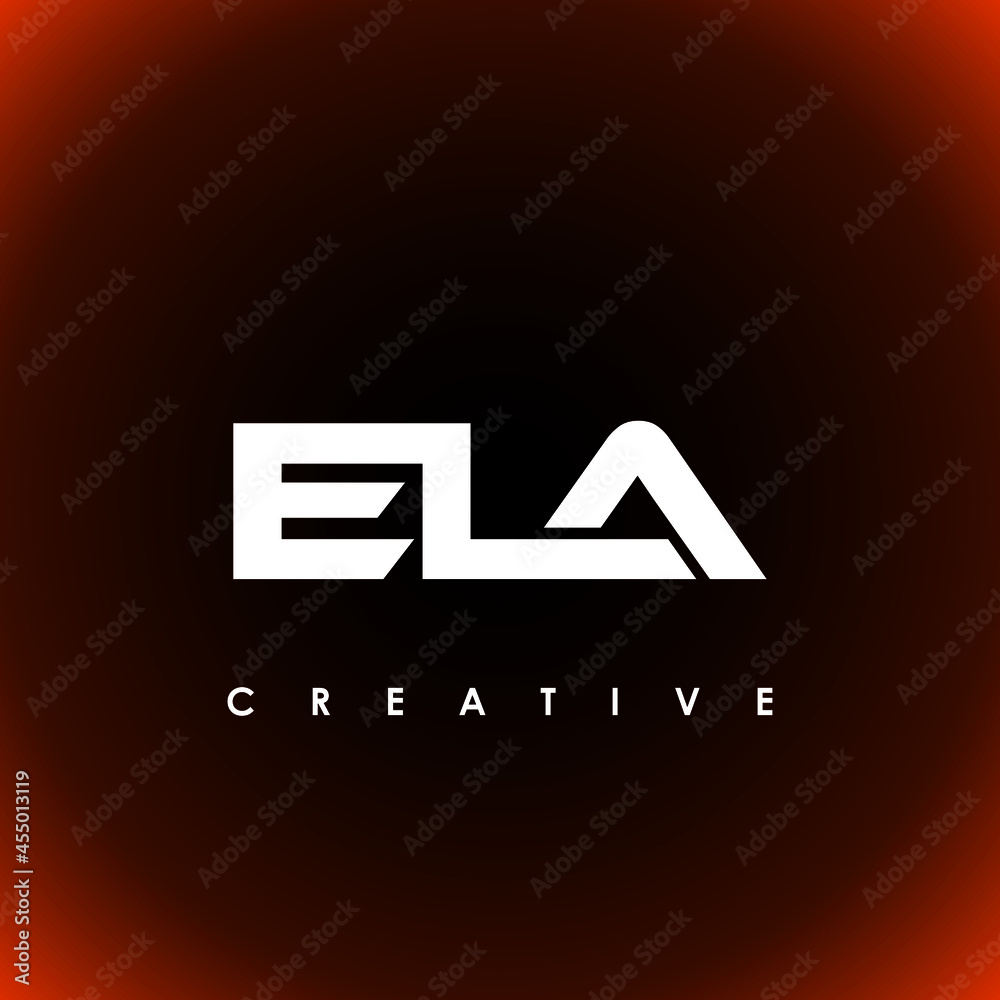 ELA Letter Initial Logo Design Template Vector Illustration ELA Letter Initial Logo Design Template Vector Illustration