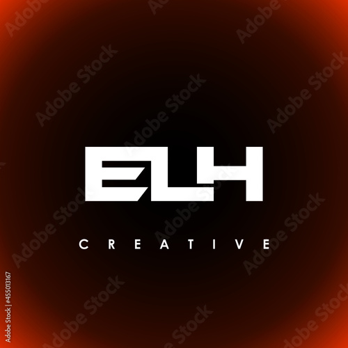 ELH Letter Initial Logo Design Template Vector Illustration photo