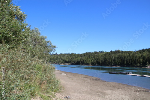 Looking Down The River, Buena Vista Park, Edmonton, Alberta photo