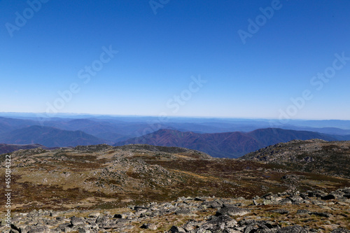 landscape with blue sky