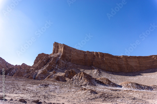 Valley of the Moon is located 8 miles west of San Pedro de Atacama. It has various stone and sand formations which have been carved by wind and water. photo