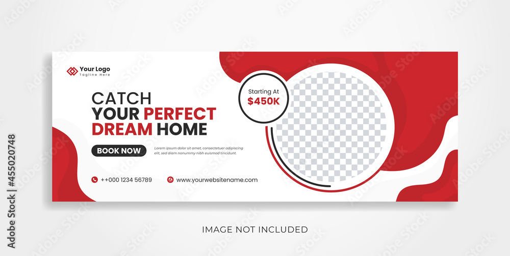 real estate social facebook cover, estate facebook  home sale, real estate home sale, facebook, Instagram post, banner design template, elegant, house sale facebook cover