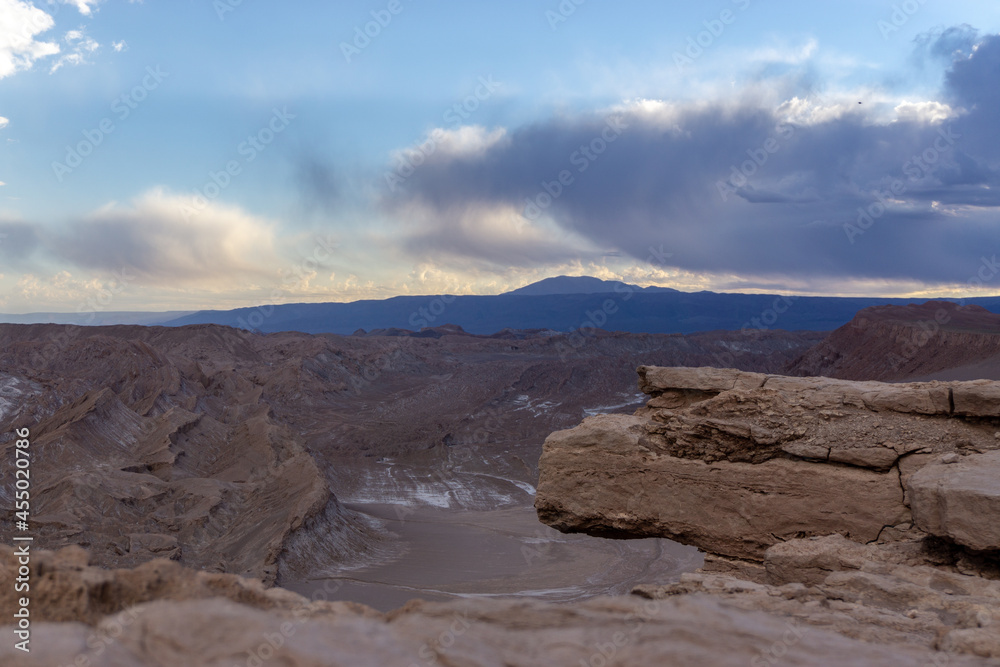 Valley of the Moon is located 8 miles west of San Pedro de Atacama. It has various stone and sand formations which have been carved by wind and water.