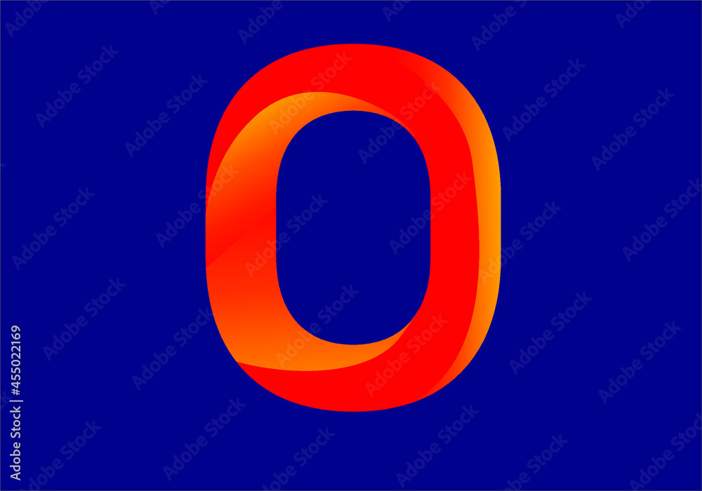 3d blue number 0 3d blue number 0