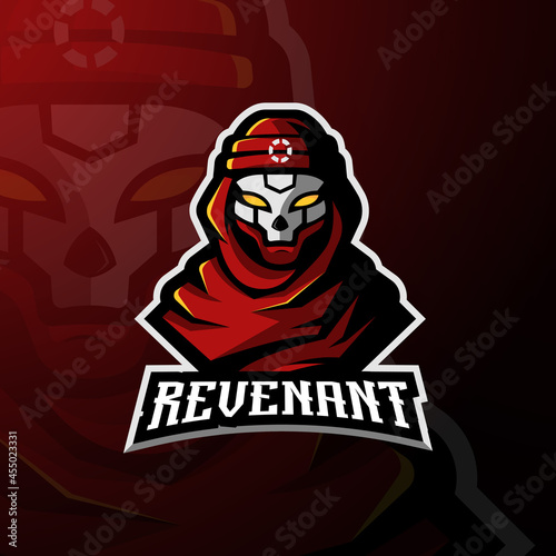 Apex gaming character mascot design of Revenant. mascot logo for esport, gaming, team