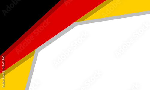 abstract patriotic background with german flag colors, vector banner or poster template