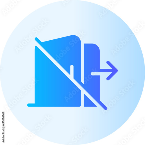 Not Go gradient icon