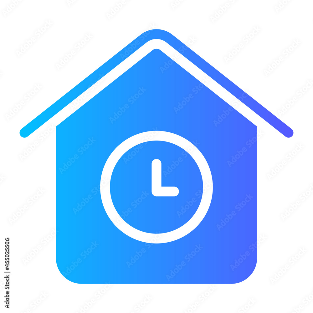 Waiting home gradient icon