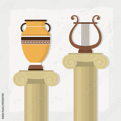 greek pillards illustration