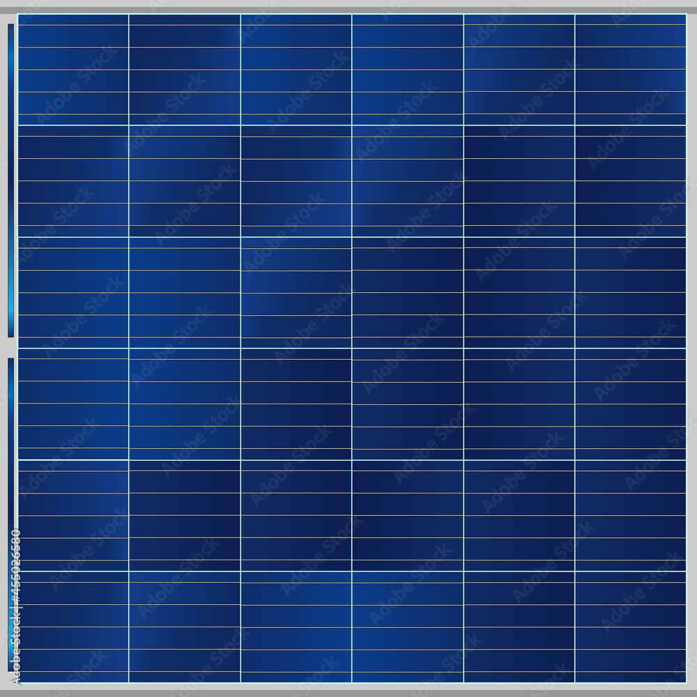 Illustration of a model of solar cells Illustration of a model of solar cells