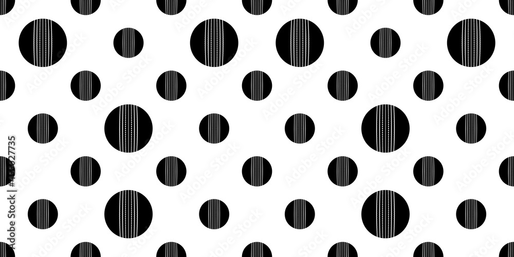 Cricket Ball Icon Seamless Pattern M_2109001 Cricket Ball Icon Seamless Pattern M_2109001