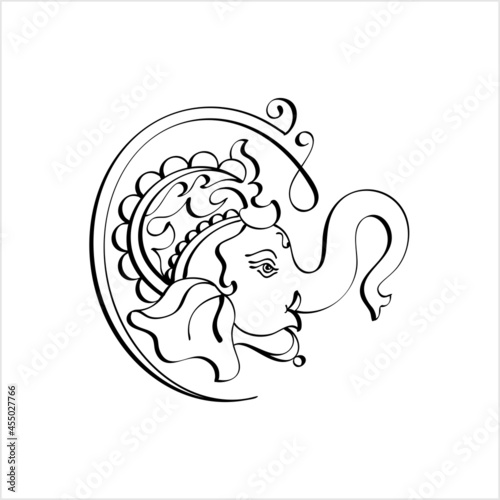 Ganesha Pen Ink Style M_2109013