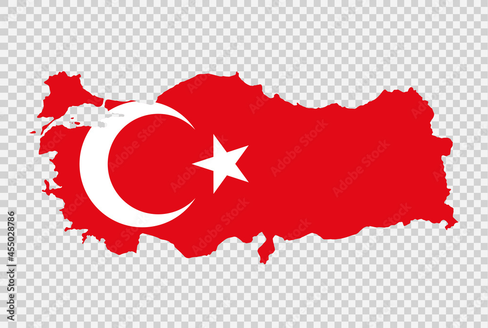 Turkey Flag Map