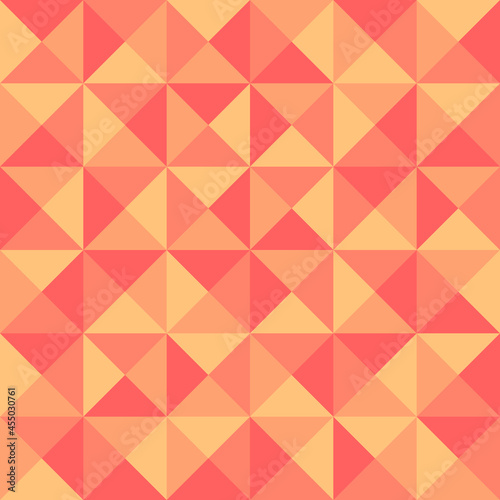 four color triangles. vector seamless pattern. light repetitive background. fabric swatch. wrapping paper. continuous print. geometric shapes. design element for decor, textile, apparel