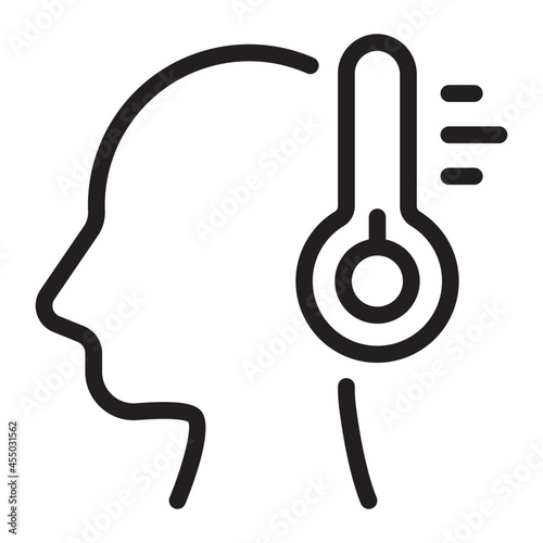 temperature line icon