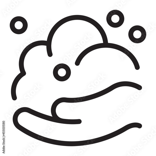 Hand Washing line icon