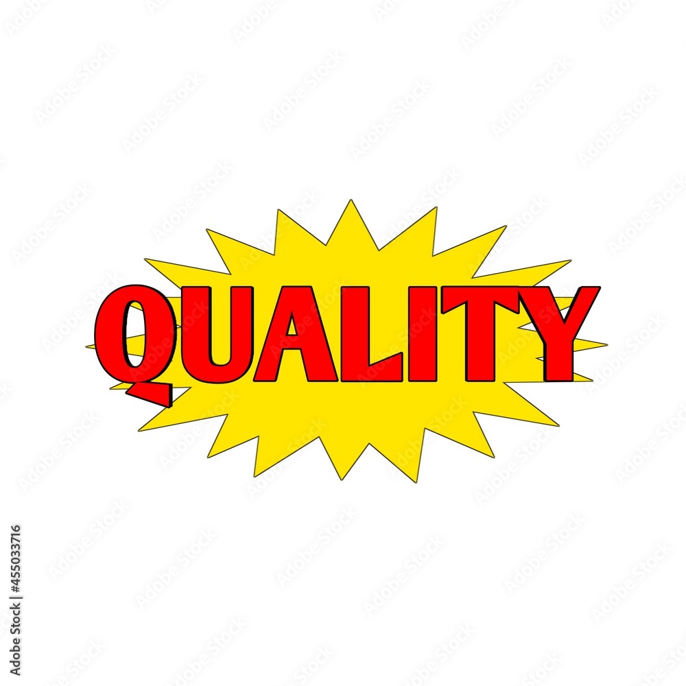 Fototapeta premium Best quality stickers white background