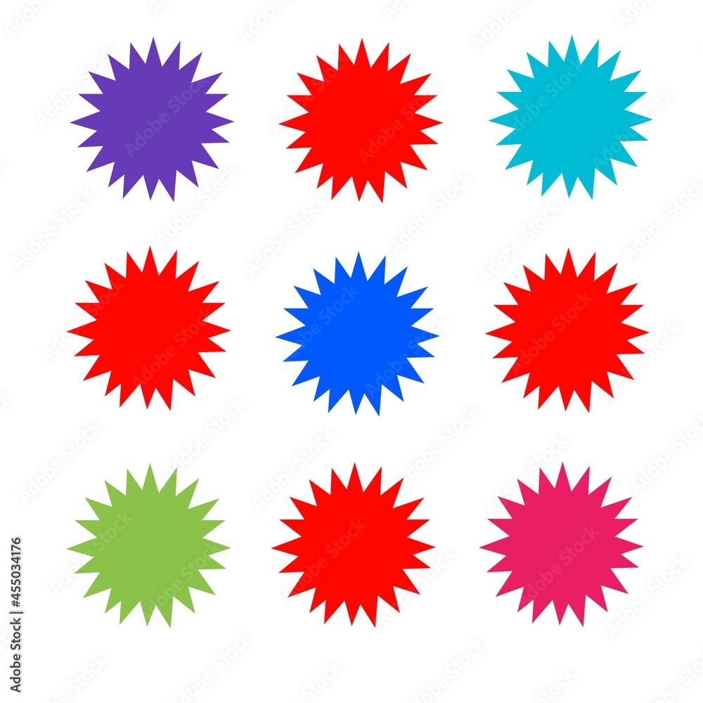 set of colorful splashes set of colorful splashes