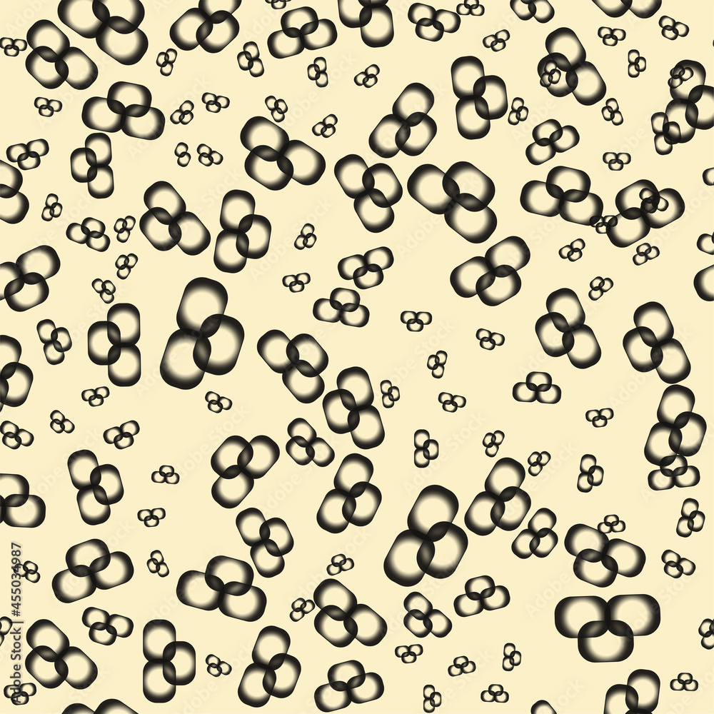 Seamless pattern with different geometric figures. Vector