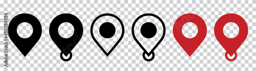 Location icon. Simple map pin. Map marker pointer icon set. Modern map markers. location pin sign. Map pin place marker.