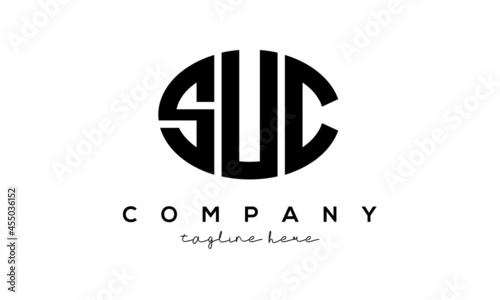 SUC three Letters creative circle logo design 