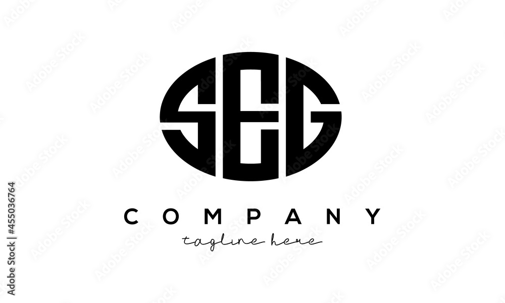 SEG three Letters creative circle logo design
