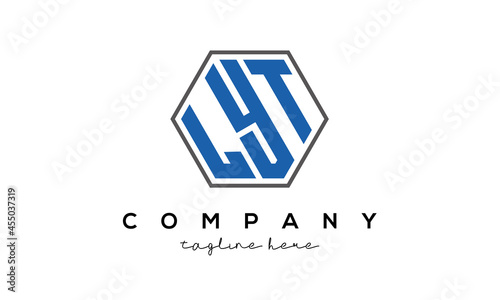 letters LYT creative polygon logo victor template	
