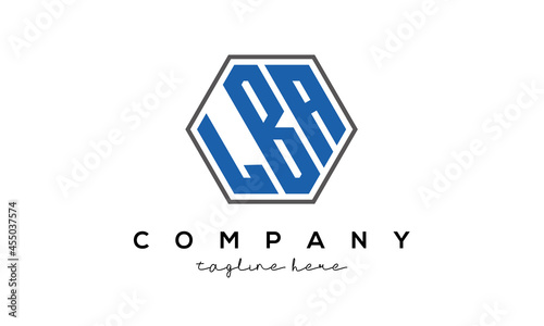 letters LBA creative polygon logo victor template	 photo