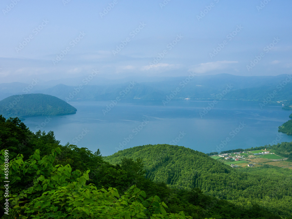 Lake Toya in Hokkaido, Japan.